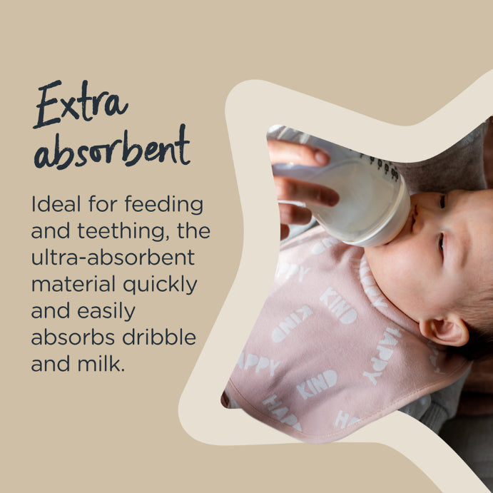 Tommee Tippee Milk Feeding Bibs Colours and Designs Vary 2 Pack