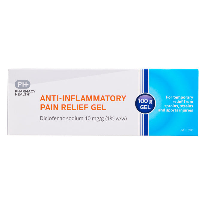 Pharmacy Health Anti-inflammatory Pain Relief Gel 100g