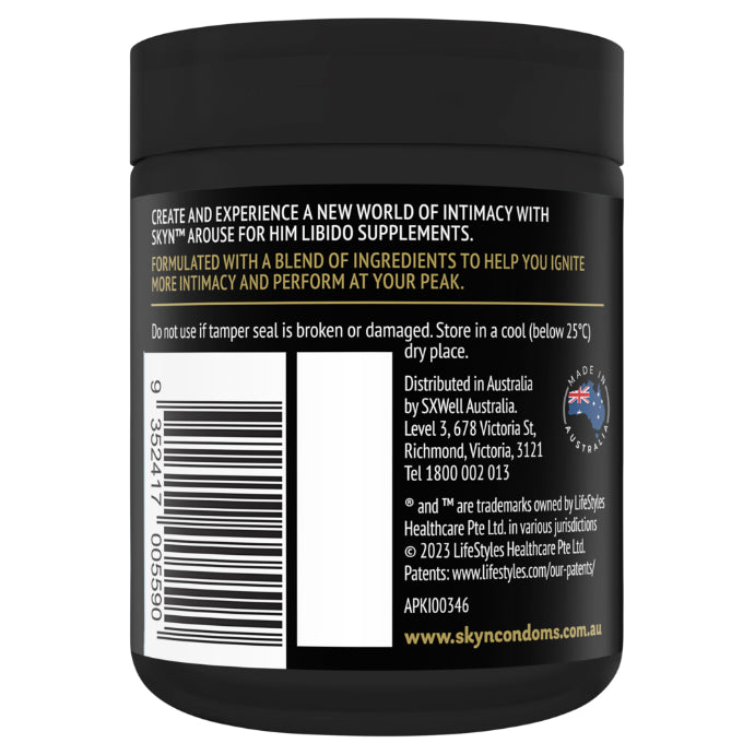 Skyn Arouse for Him Libido Supplements 60 Tablets