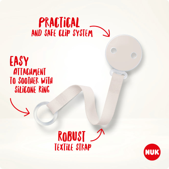 Nuk Dummy Clip and Chain for All Soothers Disney Mickey Mouse 1 Each