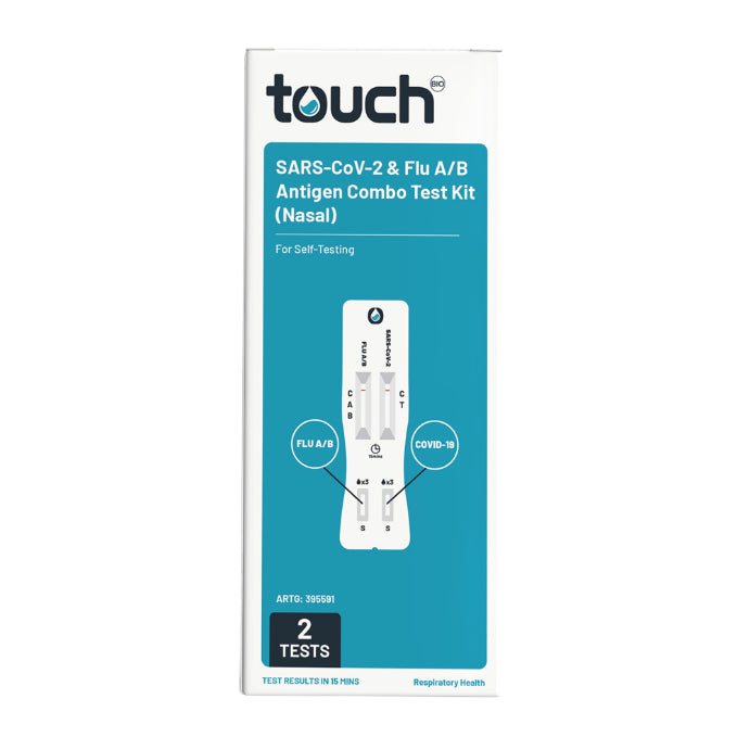 Touchbio a/b + Covid19 Combo Tests 2 Pack