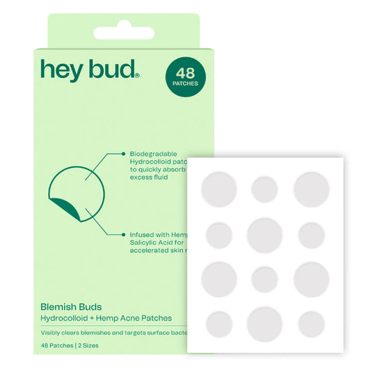 Hey Bud Hydrocolloid + Hemp Acne Patches 48 Patches