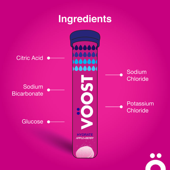 Vöost Hydrate Apple + Berry 20 Tablets