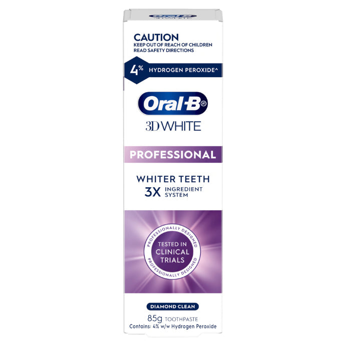 Oral-B 3D White Professional Whiter Teeth Diamond Clean Toothpaste 85g