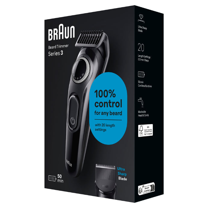 Braun Beard Trimmer Series 3 3400 Trimmer for Men 1 Each