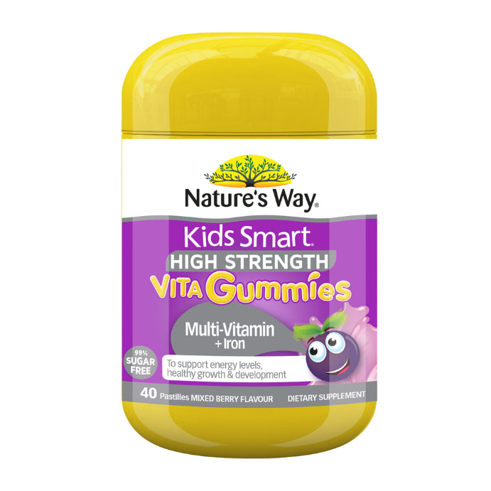 Nature's Way Kids Smart Vita Gummies High Strength Multi-vitamin + Iron 40 Gummies
