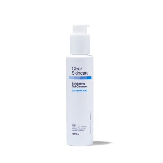 Clear Skincare Exfoliating Gel Cleanser With 8% Glycolic Acid 150ml