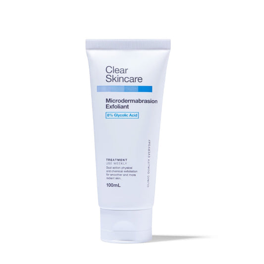 Clear Skincare Microdermabrasion Exfoliant With 8% Glycolic Acid 100ml
