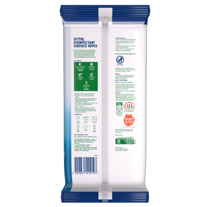 Dettol Disinfectant Wipes 110 Pack