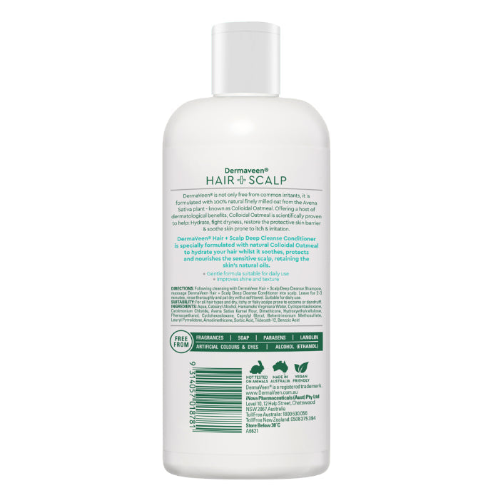 Dermaveen Hair + Scalp Deep Cleanse Conditioner 500ml