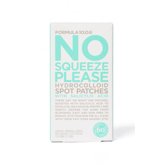 Formula 10.0.6 No Squeeze Please Hydrocolloid Spot Patches 60 Pack