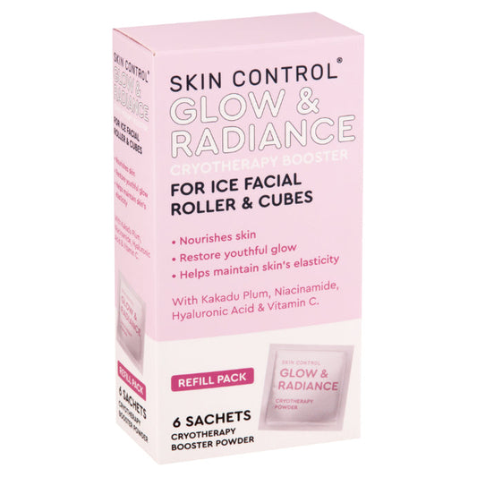 Skin Control Ice Facial Roller Glow & Radiance 6 Sachets