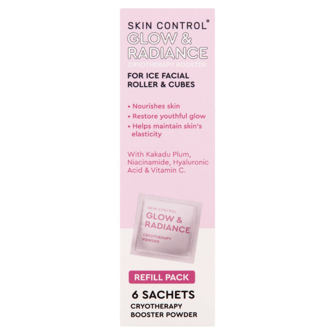 Skin Control Ice Facial Roller Glow & Radiance 6 Sachets