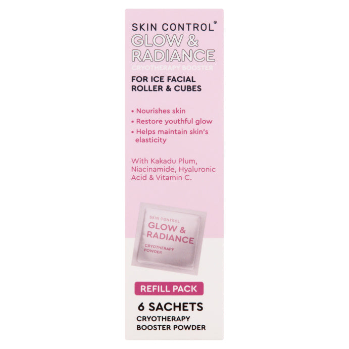 Skin Control Ice Facial Roller Glow & Radiance 6 Sachets