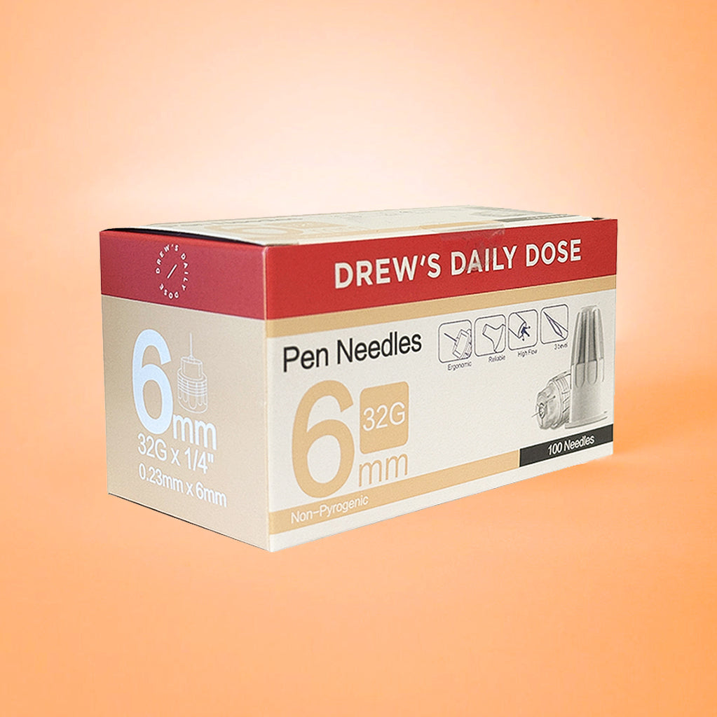 Drew's Daily Dose Pen Needle 32g 6mm 100 Pack
