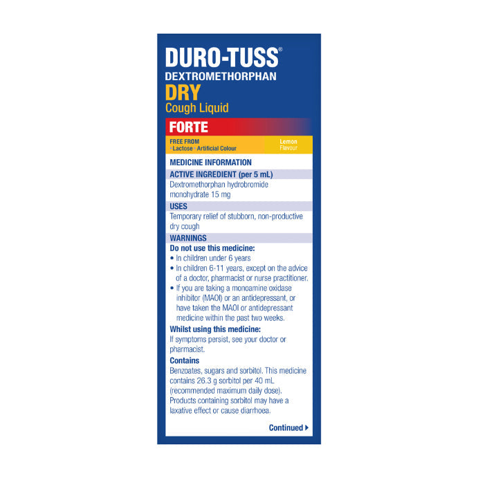 Duro-Tuss Relief Dry Forte Liquid 200mL