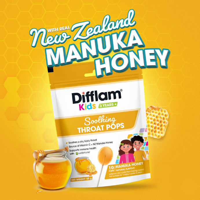Difflam Soothing Throat Pops Manuka Honey 10 pack