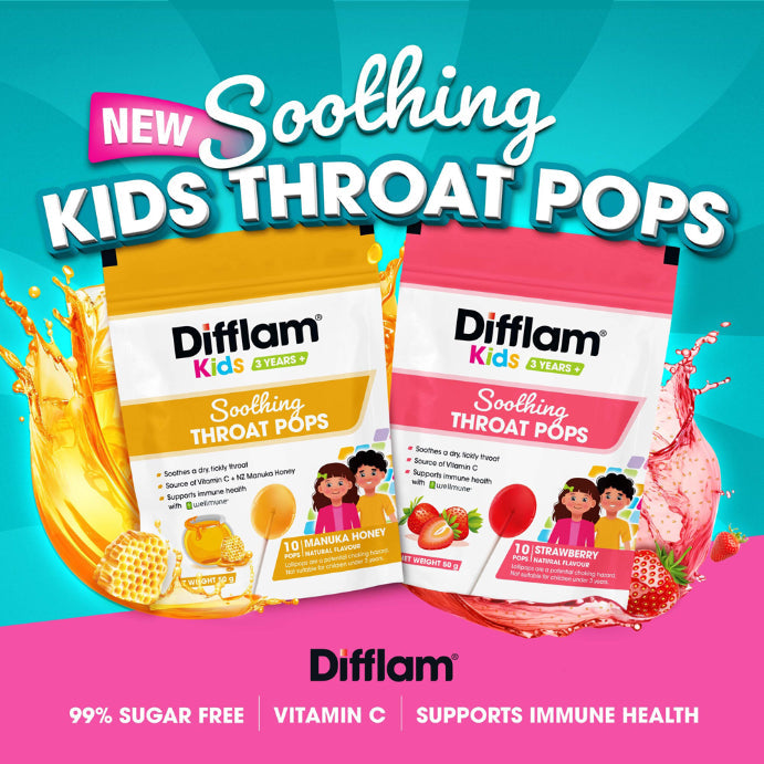 Difflam Soothing Throat Pops Manuka Honey 10 pack