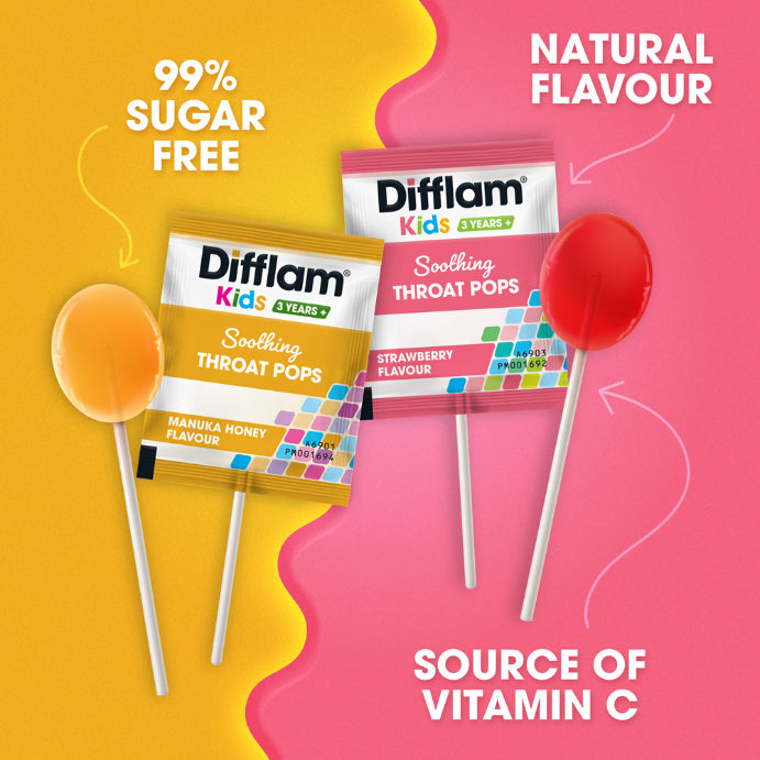 Difflam Soothing Throat Pops Manuka Honey 10 pack
