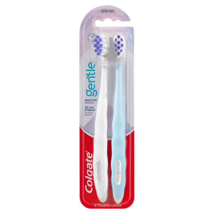 Colgate Gentle Sensitive Expert Toothbrush With Ultra Soft Bristles 2pack