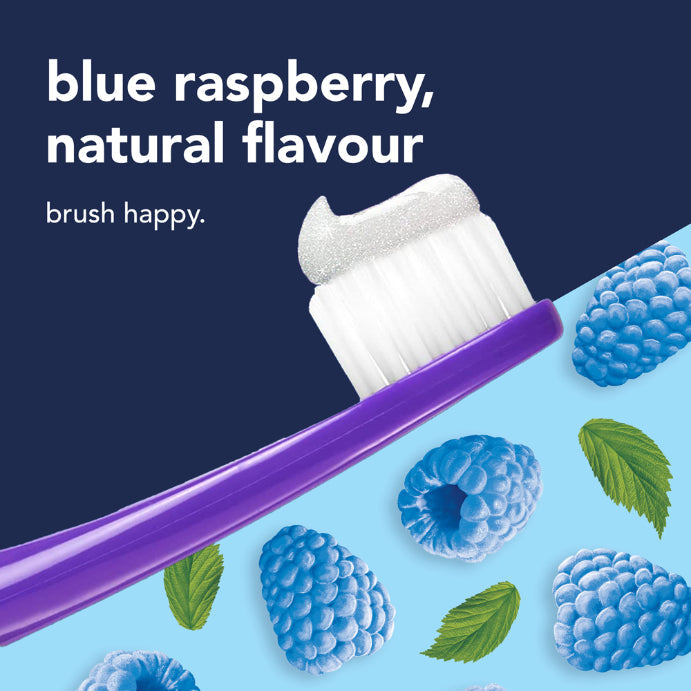 Hello Blue Raspberry Natural Flavour Fluoride Toothpaste 110g