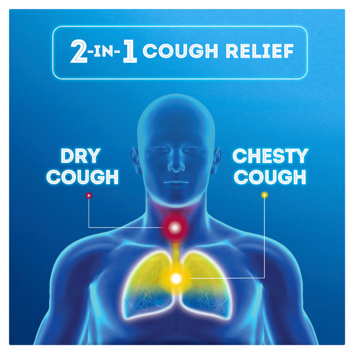 Vicks Vapodrops Dry + Chesty Cough Relief 24 Lozenges