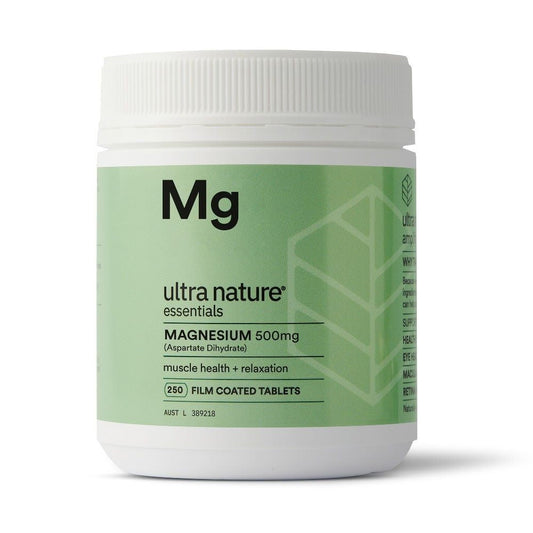 Ultra Nature Essentials Magnesium 500mg 250 Tablets