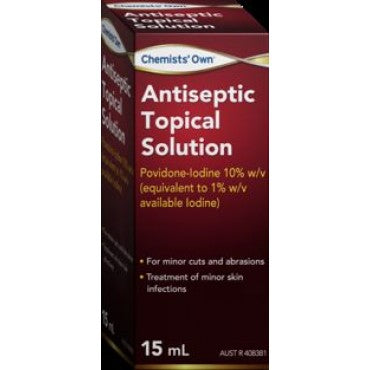 Chemists' Own antiseptic topical solution 15ML bottle