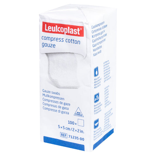Leukoplast Compress Gauze 5 X 5 100 Pack