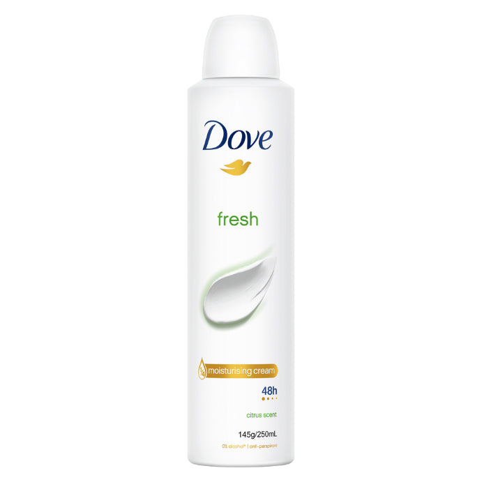 Dove Fresh 48h Anti-perspirant 1/4 Moisturising Cream Citrus Scent 250ml