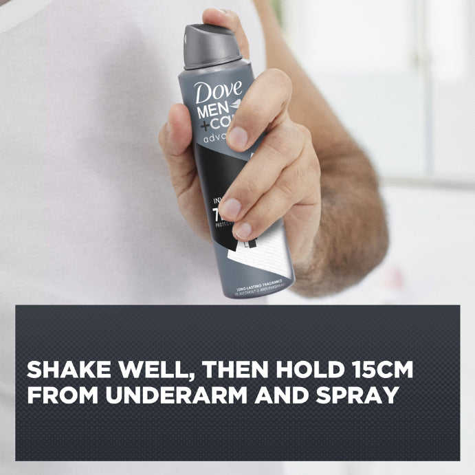 Dove Men+ Care Advanced Antiperspirant Aerosol Invisible Dry 250ml