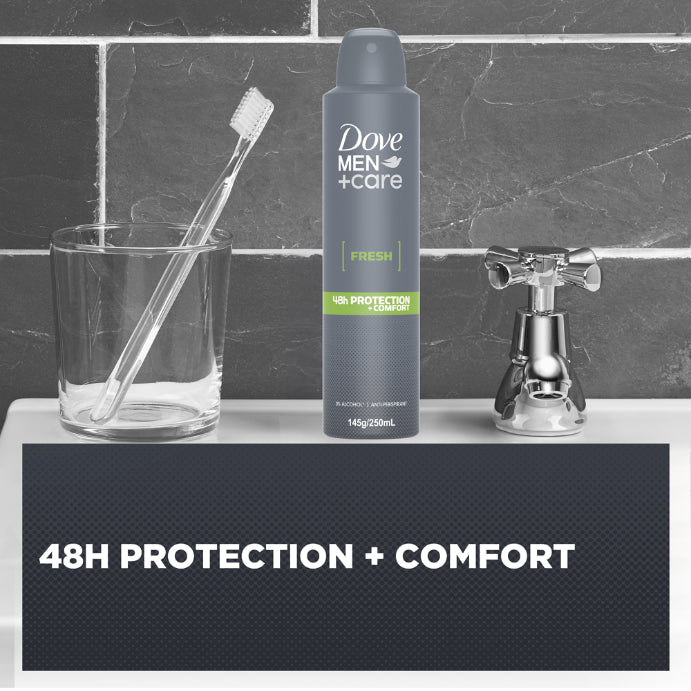 Dove Men+ Care Fresh 48h Protection + Comfort Anti-perspirant 250ml