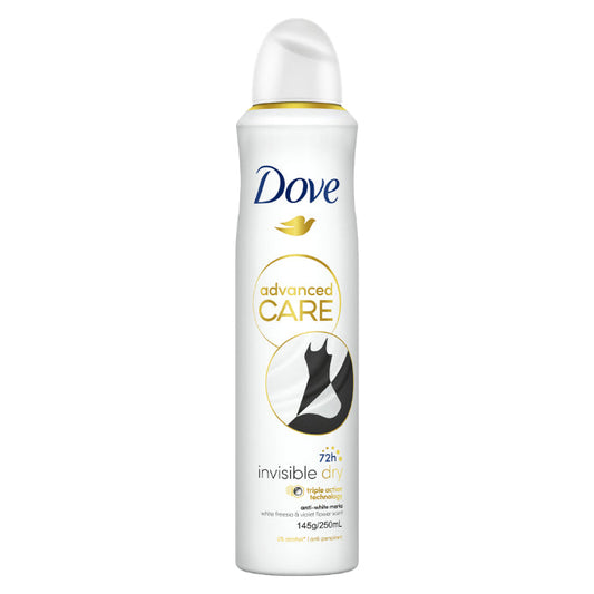 Dove Advanced Antiperspirant Aerosol Invisible Dry 250ml