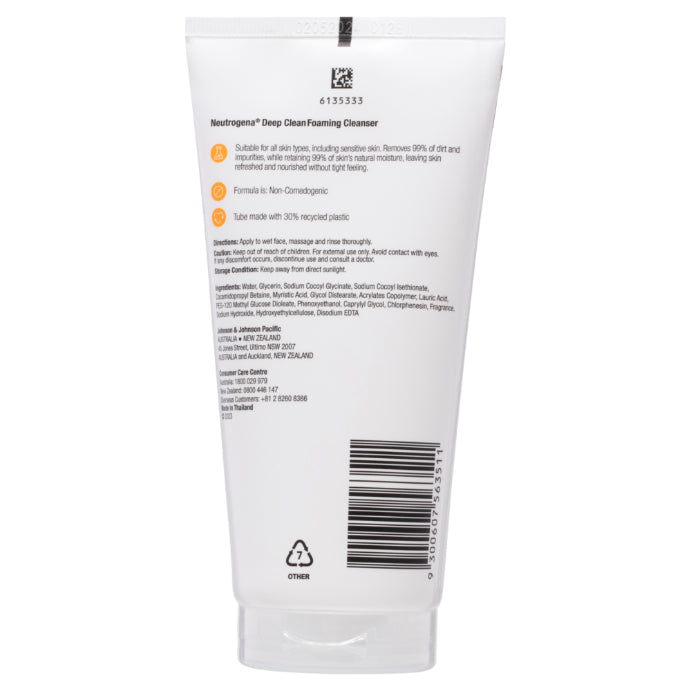 Neutrogena Deep Clean Foaming Cleanser 150g