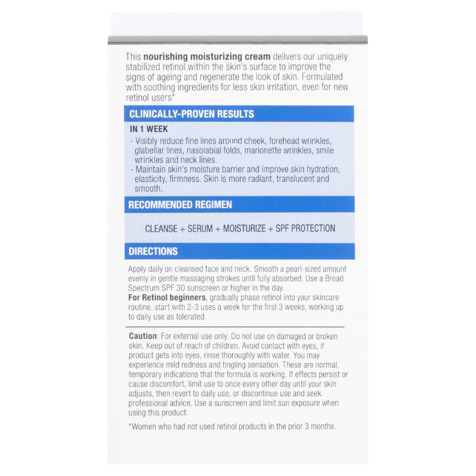 Neutrogena® Visible Repair Retinol Regenerating Cream 50g