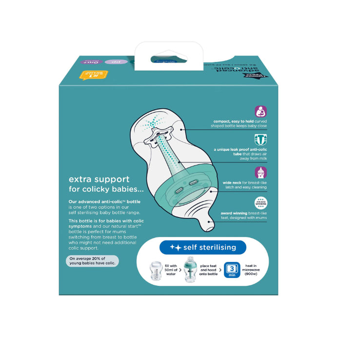 Tommee Tippee Advanced Anti Colic 2 X 260ml Bottles