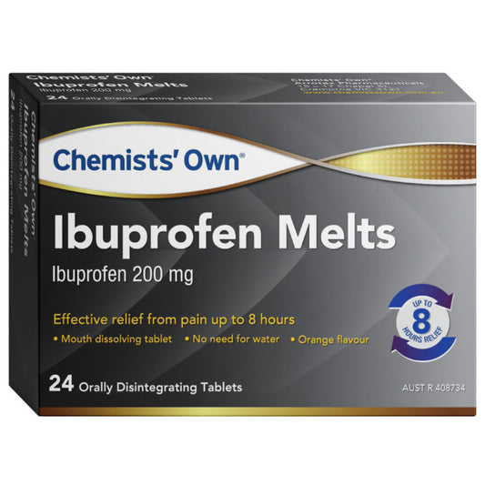 Chemists’ Own Ibuprofen Melts 24 Tablets