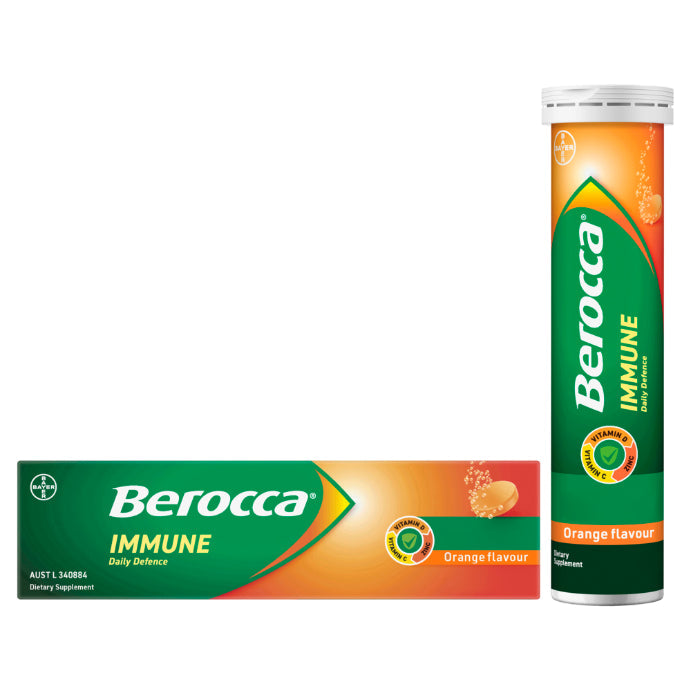 Berocca Immune Daily Defence Orange 15 Effervescent Tablets