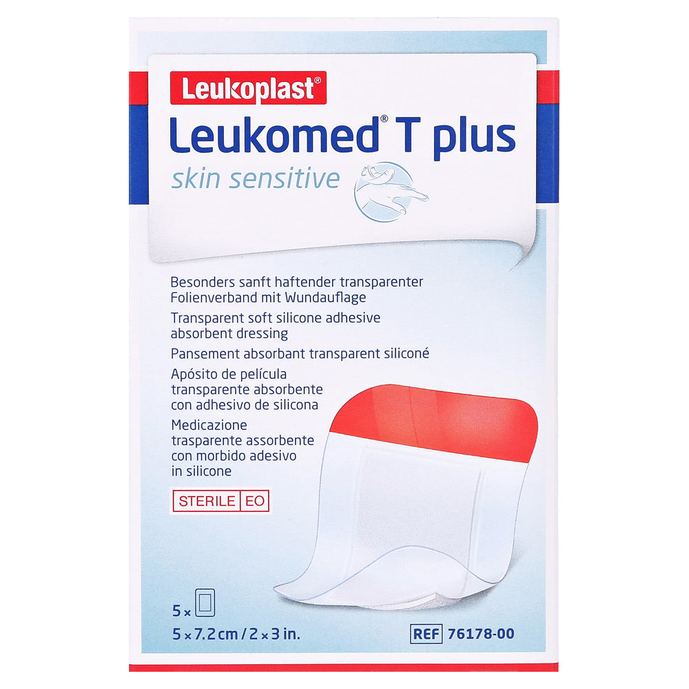 Leukomed T Plus Skin Sensitive Transparent 5cm x 7.2cm 5PK