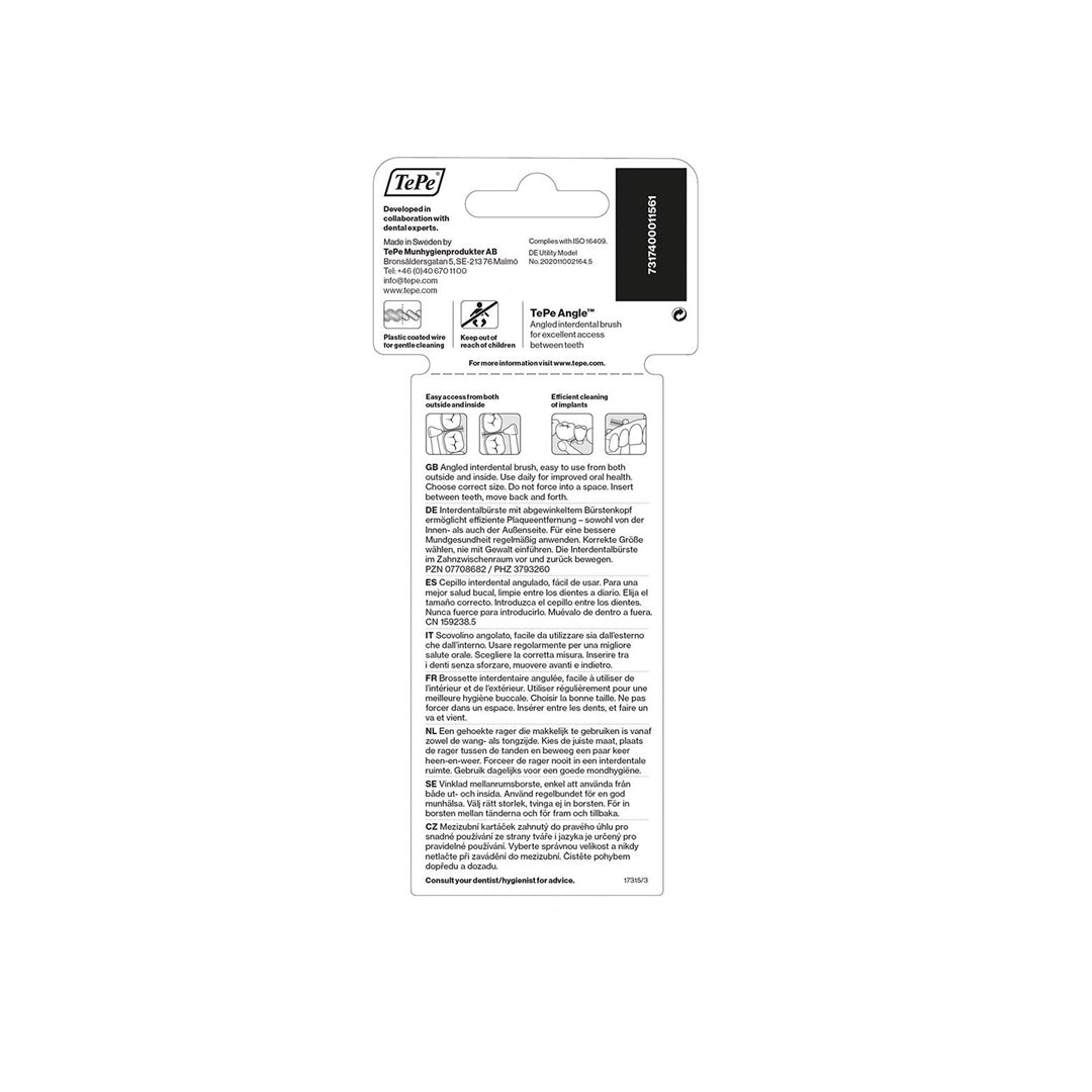 Tepe Angle Interdental Brush 0.6mm Fine Blue 6PK