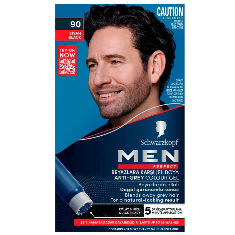 Schwarzkopf Men Perfect - 90 Siyah Black Hair Colour