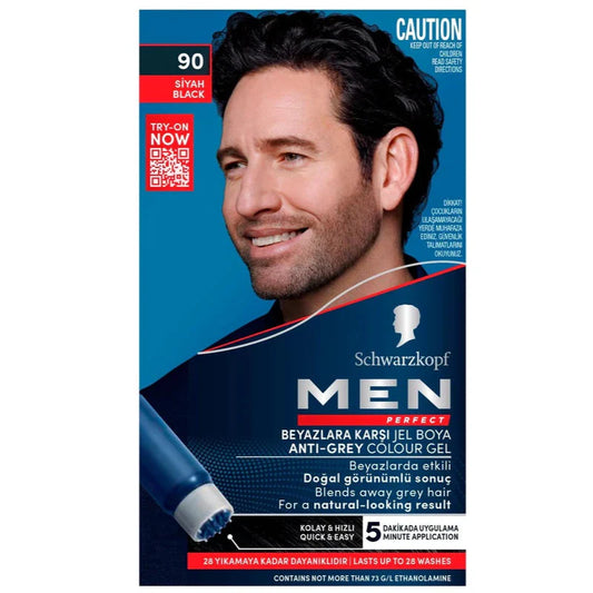 Schwarzkopf Men Perfect - 90 Siyah Black Hair Colour