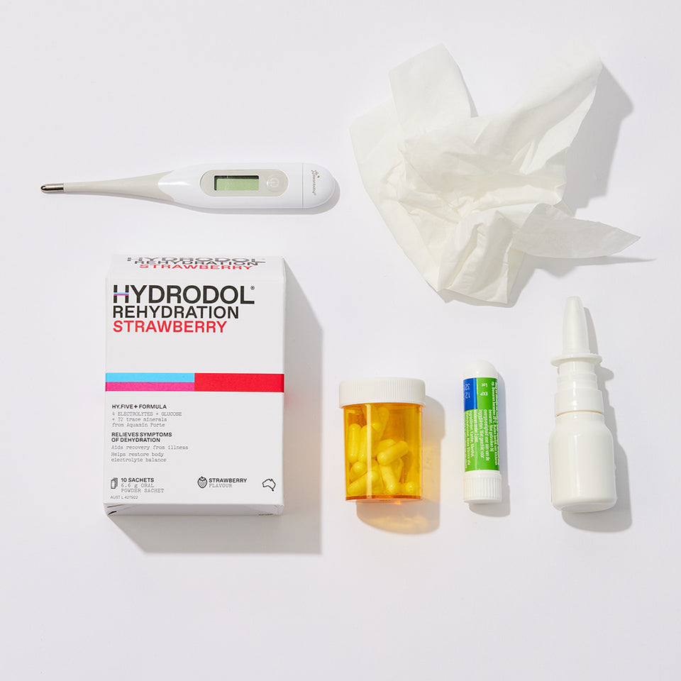 HYDRODOL REHYDRATION POWDER STRAWBERRY 10PK