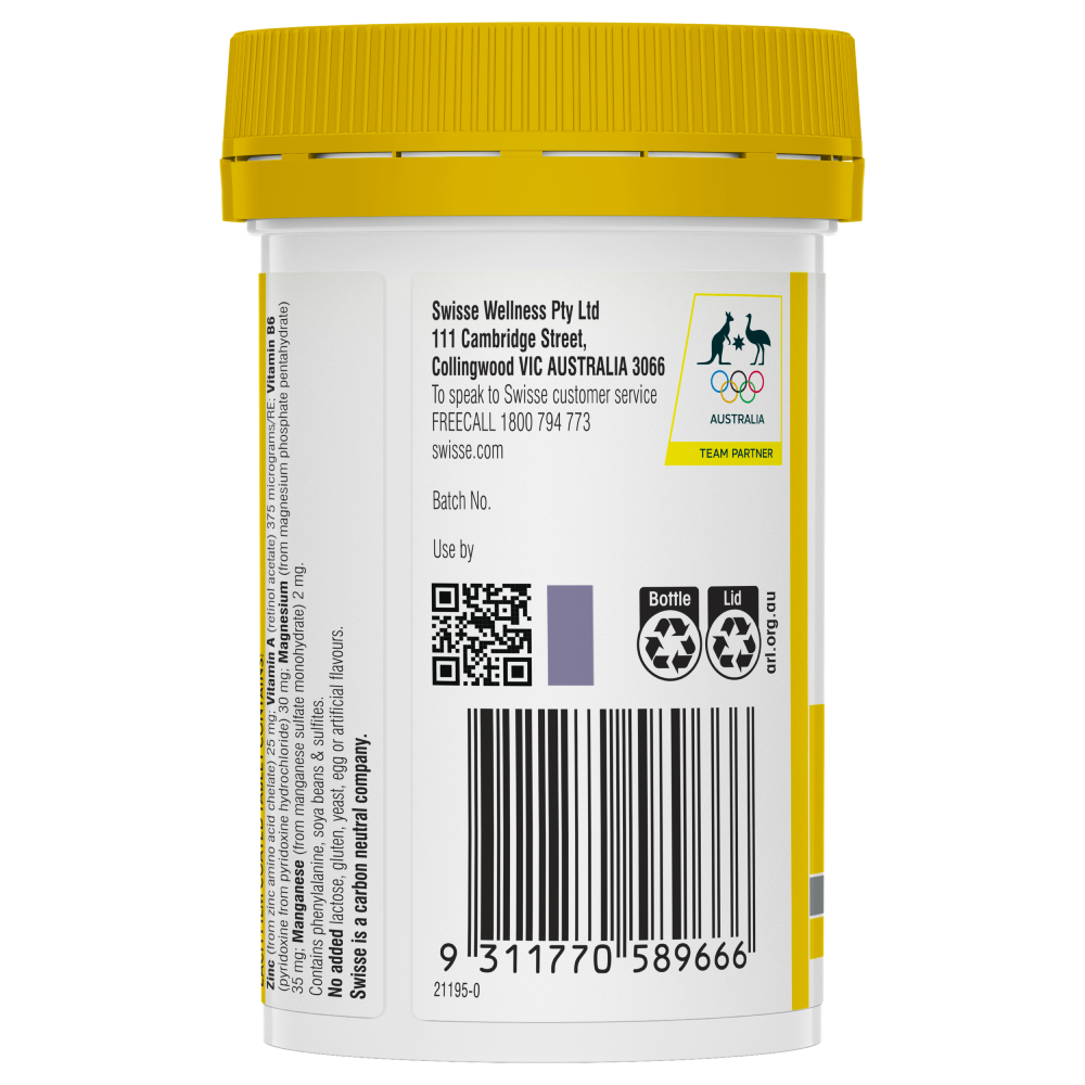 Swisse Ultiboost Zinc+ 60 Tablets