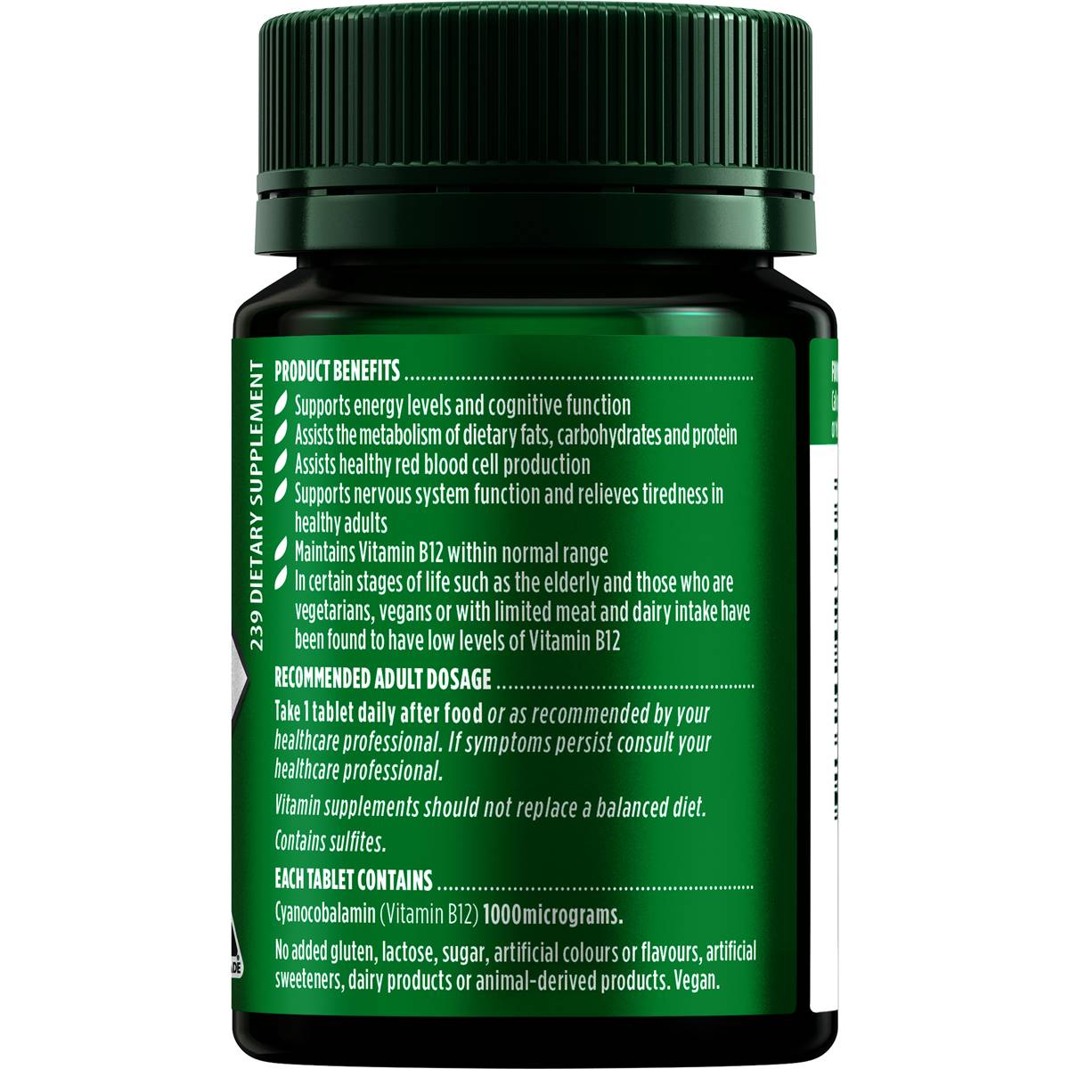 Nature’s Own Vitamin B12 1000mcg 60 Tablets