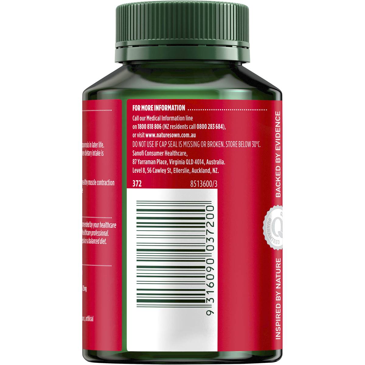 Nature's Own Calcium & Magnesium With Vitamin D3 120 Tablets