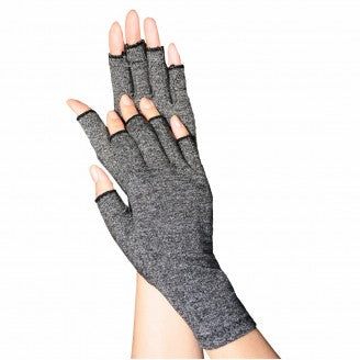 Body Assist Soft Compression Arthritis Gloves Grey (Pair)