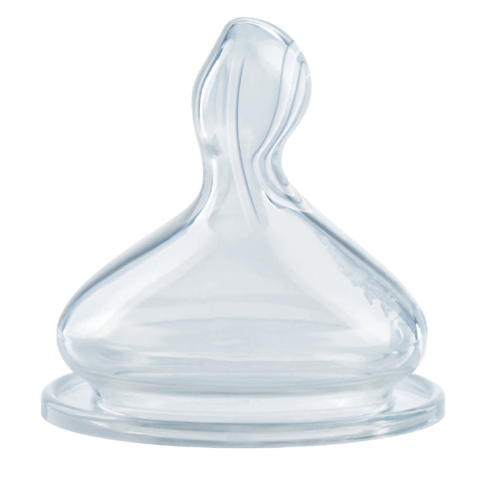 Nuk First Choice+ Baby Bottle Teats 0-6 Months Small Feed Hole Anti-colic Bpa-free Silicone 2 Pack