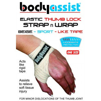 Body Assist Elastic Thumb Lock Strap Wrap