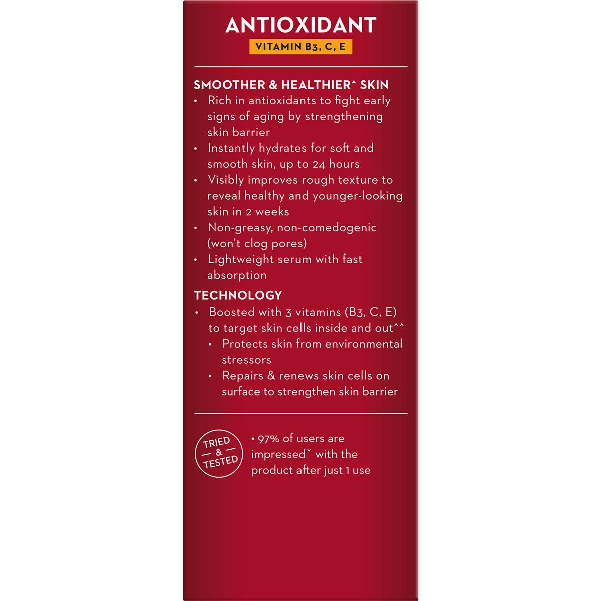 Olay Antioxidant Vitamin B3, C, E Super Face Serum 30mL